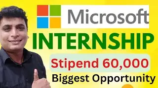 *Microsoft* Announced New Internship Opportunity | Microsoft off campus Job 2023 | Research Intern