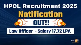 HPCL Recruitment 2025 - Law Officer - 3 Vacancies - Salary: 17.72 Lakhs per annum