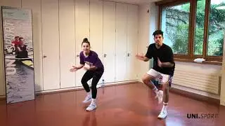 Unisport Online-Kurs Fitness Dance mit Claudia und Bayardo