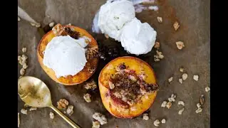 Dessert Recipe: SIMPLE & DELICIOUS Baked Peaches by Everyday Gourmet with Blakely