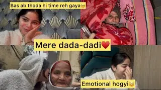 सुबह-सुबह emotional होगयी 🥹देख लो मेरे दादा-दादी ♥️भौत डर लगने लगा है अब 🥲केसे करूँगी,केसे होगा ☹️