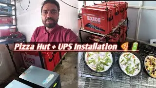 Pizza Hut UPS Battery Fitting to Chakan Pune Installation | Heavy Rain & Pune Traffic Vlog