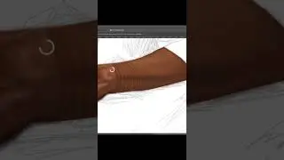 How to paint a Hyper Realistic Hand Digital Painting #short #painting #howtodraw #hyperrealistic