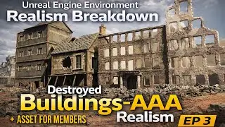 Unreal Engine Environment Realism Breakdown Destroyed Buildings | EP 3 #unrealengine #tutorial