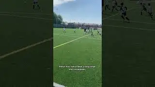 Yahya&rsquo;s Quick Long-Range Strike | Youth Football Technique & Decision-Making #Football #Futtymania