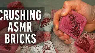 Most Satisfying Pink Brick Crushing with Glitter ✨ | ASMR for Relaxation&rdquo;