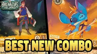 NEW ARCHAZIA ISLAND UPDATED ROCKSTAR STITCH 🟡⚪️ Disney Lorcana Deck