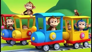 Monkeys on a Honey Train | Cute and Fun Kids Nursery Rhyme Animation