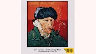 Coloring Vincent van Gogh&rsquo;s Self-Portrait with Bandaged Ear | Relaxing Art 
