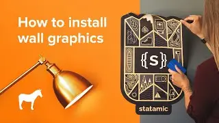 How to install wall graphics