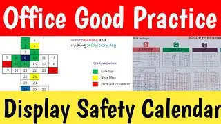 #What is Safety Calendar || Good Practice Display Safety calendar in office || Safety Cross calendar