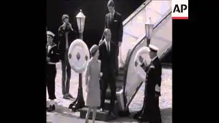 SYND 07-08-69 THE QUEEN ARRIVES IN NORWAY FOR A FIVE DAY HOLIDAY