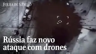 R&uacute;ssia faz novos ataques com drones na Ucr&acirc;nia | CENAS DA GUERRA