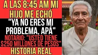 MI HIJO ME ECHÓ COMO BASURA... NO SABÍA QUE TENÍA $250 MILLONES PARA DESHEREDARLO...