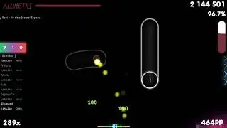 Alumetri | Reol - No title [deetz' Expert] 1st +HDDT FC 96.81% {#1 597pp FC} - osu!