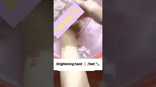 Without Pedicure/ Manicure Brightening hand 👌 and Feet 🐾 #youtubeshorts #bautytips