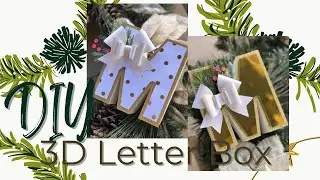 DIY- 3D LETTER BOX | Auntie Tay