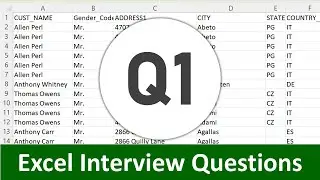1 - Top Excel Interview Question Explained in Hindi | Must Know Question for Data Analyst & MIS Job