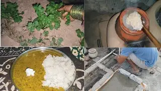 कितने दिन से सोच रहें थे 🤷 ये काम करने की 🌺 village evening routine work 🌹 desi khana #dailyroutine 