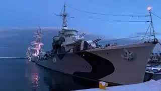 Gdynia   Skwer Kościuszki zimą