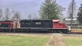 Short Line Railroad Cincinnati Eastern Railroad Rock Train In Lawshe Ohio Passes Water Tower Remains