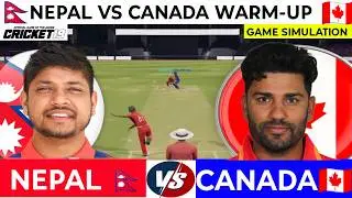 NEPAL vs CANADA | 7th World Cup Warm-up Match | Cricket 19 Simulation | Hindi Commentary