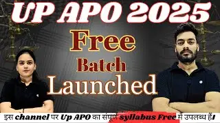 UP APO 2025 (Free Batch) |💪Now you will only rest after becoming an APO💪| Golden Opportunity for ...