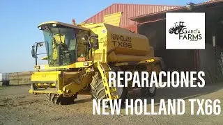 Reparaciones cosechadora New Holland TX66 (Time-Lapse) // Combine repairs // Garcia Farms Spain