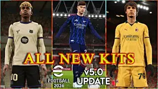 eFootball 2026 v5.0 ALL NEW KITS UPDATE 😍 | Best Jersey in eFootball 2026🔥Best KITS #efootball