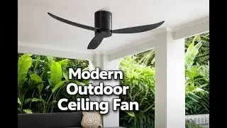 Modern Low Profile Ceiling Fan | 3-Blade, Reversible Motor, Timer for Bedroom & Living Room - Frstem