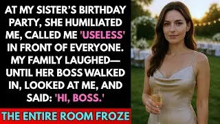 At My Sister’s Wedding, She Called Me ‘Useless.’ They Laughed — Then Her Boss Walked In: “Hi, Boss.”