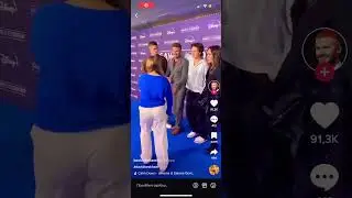 David Beckham with his family