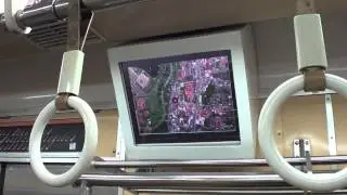 KRL JABOTABEK 東京メトロ5000系66F「Djoko Vision」 LCD表示・自動放送（次駅案内）