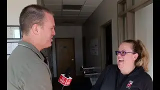 Honoring a woman for Feel Good Friday who feeds families and lifts spirits (and forklifts)