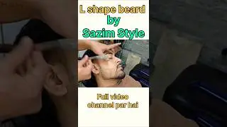 L shape beard style 🔥🔥 #shorts #beardstyle #barber #sazimstyle