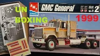re-UNBOXING: AMT/ERTL, GMC GENERAL, 1/25, 1999, 300+ PARTS, 30060-100