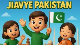 👉 Jiavye Pakistan 🇵🇰 | Patriotic Cartoon Song for Kids | Happy Pakistan Anthem 2025 | Kids Rhymes**