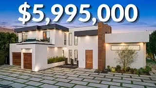 Inside a $5,995,000 MODERN Mansion With an Entertainer's Backyard | Los Angeles Luxury Home Tour