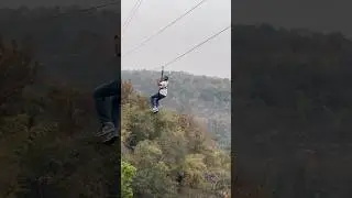 Doing Zipline at Hundru Falls, Jharkhand 🇮🇳 #india #hundrufall #ziplineadventure
