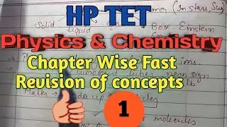 #hptet #hptetchemistry science fast revision chapter concepts for hptet|| non medical|| medical