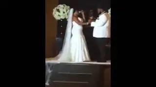 Bride and Groom sing 