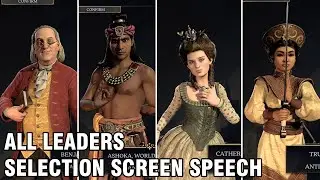 Экран выбора всех лидеров CIVILIZATION 7. Речь