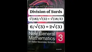 8 Division of Surds in Maths | Surds for WAEC, JAMB, NECO & POST UTME (Chapter 1)