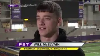 Will McElvain, UNI Football freshman quarterback 2019