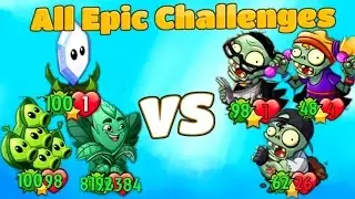 Plants vs Zombies Heroes All EPIC CHALLENGES Top 10 Heroes Gameplay from Primal