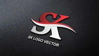 CorelDraw 2021 Tutorial - How To Design a SK Logo Vector in Coreldraw