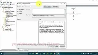Windwos 10 : How to Enable or Disable Lock Screen using Local Group Policy Editor