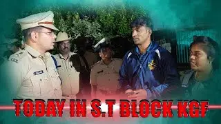 TODAY IN KGF S.T BLOCK & KNJS BLOCK ROUTE MARCH BY S.P SHIVANSHU RAJPUT...