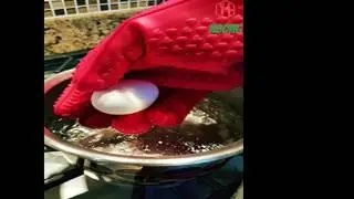 MAGIC OVEN GLOVE HIGH HEAT FLAME RESISTANT SAFE SILICONE COTTON GRIP COOKING BBQ