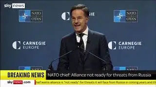 NATO Chief Declares We Need to Shift To 'Wartime Mindset'